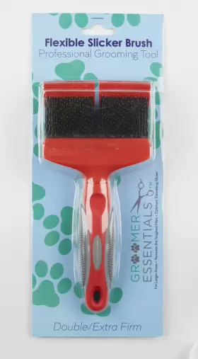 15664 GROOMER ESSENTIALS Flexible Slicker Brush Double Firm #2