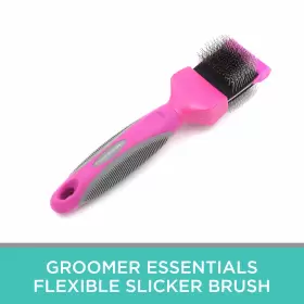 15667 GROOMER ESSENTIALS Flexible Slicker Brush Single Firm #2
