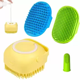634413393529 HALOPET Dog Bath Brush Shampoo Scrubber