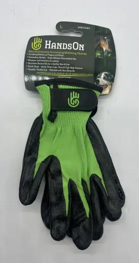 867988000077 PET Gloves Gentle Brush Cats Dogs Horses