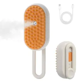 ZH-AQD1-BYW1 HANLISEE Cat Steam Brush Shedding Rechargeable