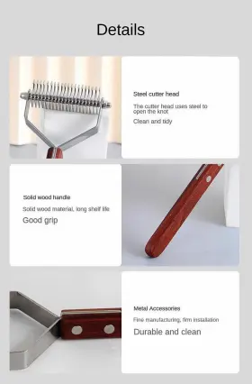 762730170582 HANSYDONNY Undercoat Rake Dog Brush Shedding #3