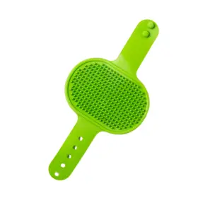 850077387159 HAPPITAILS Silicone Dog Bath Brush Pet Scrubber