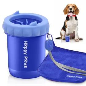 197644286225 HAPPY PAWS Dog Paw Cleaner Mud Washer Towel