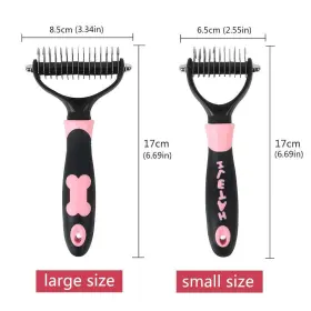 789917444373 HATELI Cleaning Slicker Brush Cat Dog Brushes #2
