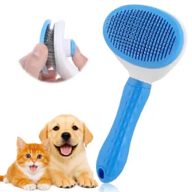 688981 HECLIA Cleaning Rabbit Slicker Brush Dog Cat Bunny Pet