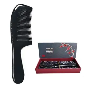 MS-KL-HORN7.5 HEMEI NIUJIAO Natural Buffalo Ox Horn Comb Anti
