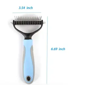 789917212088 HERBY Pet Brush Dog Brushes Double Shedding #3