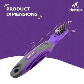 313085794789 HERTZKO Hawwwy Cat Dog Dematting Tools Double #3