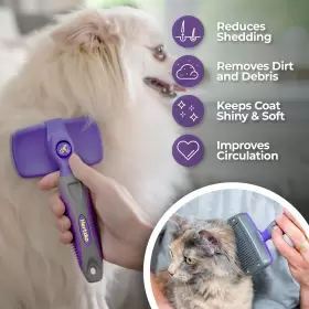 313114218293 HERTZKO Hertko Dog Cat Brush Shedding Cleanin #3