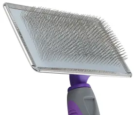711583507083 HERTZKO Flexible Slicker Brush Dogs Cats Removes #2