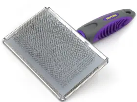 711583507083 HERTZKO Flexible Slicker Brush Dogs Cats Removes