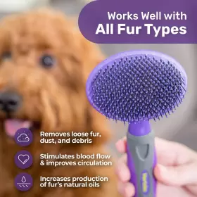 711583507120 HERTZKO Dog Brush Pin Bristle Pet Cats Remove #3