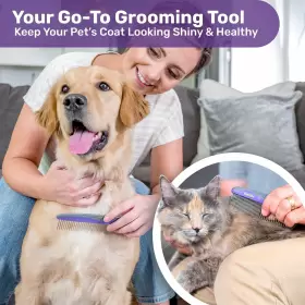 722589553981 HERTZKO Pet Comb Areas Remove #2