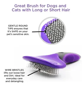 722589554001 HERTZKO Pin Brush Dogs Cats Hair Great #3