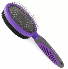 722589554032 HERTZKO Double Pins Bristle Brush Dogs Cats