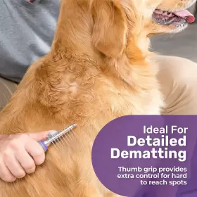 722589554124 HERTZKO Pet Dematting Comb Dogs Cats Undercoat #2