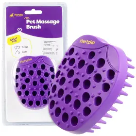 810783030305 HERTZKO Pet Bath Massage Brush Comb Shampooing