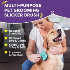 810783030374 HERTZKO Dog Cat Brush Shedding Cleaning Sl #2