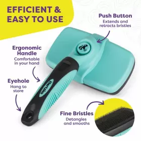 810783030374 HERTZKO Dog Cat Brush Shedding Cleaning Sl #3