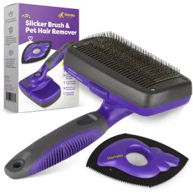810783030381 HERTZKO Dog Slicker Brush Hair Remover Cleaning