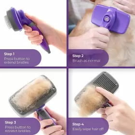 881314705702 HERTZKO Brush Dog Shedding Cat Clean #2