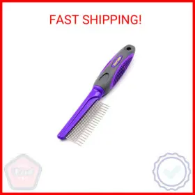 9899243 HERTZKO Pet Fur Comb Dog Cat Hair Detangler Brush
