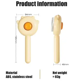 782003717764 HETECH Pet Hair Brush Release Cleaning Cat Comb #2