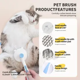 717211883031 HEY JUMI Cat Hair Brush Cleaning Slicker Skin #2