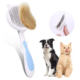 717211883031 HEY JUMI Cat Hair Brush Cleaning Slicker Skin