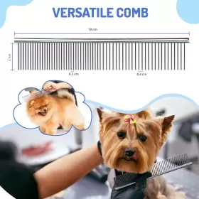 DC-102 HIKSTER Undercoat Rake Dogs Double Coat Pet Comb Brush #3