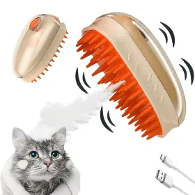 766813550308 HIPAL-LIFE Cat Steam Brush Steamy Anti