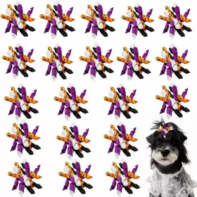 781573300734 HIXIXI Pack Halloween Pet Dog Cat Hair Bows
