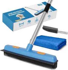 Fy-gms HOHOKY Pet Hair Removal Broom Car Floors Rubber Magic