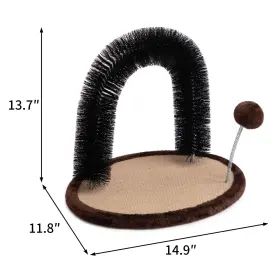 975330476617 HOLLYPET Cat Hair Brush Toy Scratcher Pad Gro #3