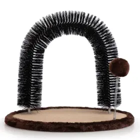 975330476617 HOLLYPET Cat Hair Brush Toy Scratcher Pad Gro