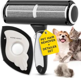 445018737730 HOME HERO Pet Hair Remover Couch Lint Roller Dog