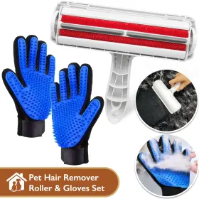 CFT-PHR807282C-1 HOME TRAVEL Pet Hair Remover Gloves Set Dog