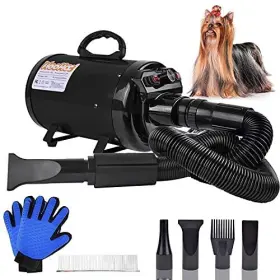 734172186643 HOOHCC Dog Dryer High Velocity Hair Blow Groomer
