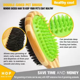 053554171955 HOP HOME OF PAWS Hair Dog Brush Pet Brushing #3
