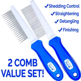 860004513124 HORICON PET Detangling Dog Comb Set Cats Animals #2