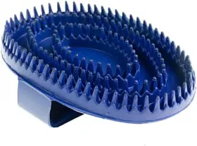 26061-B HORZE Rubber Curry Comb Brush Handle Horses