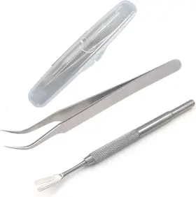 Hszjsto 445047788789 Tick Remover Kit Stainless Steel Tweezers Tools Set F