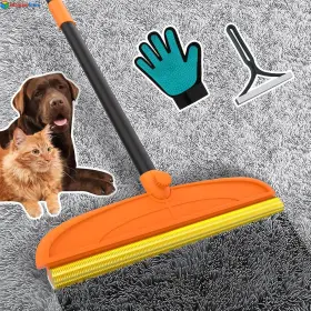 CP-02A HUICOCY Carpet Rake Pet Hair Removal Tool Handle