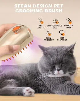 755132386347 HX HECLX Cat Steam Brush Shedding Steamy Pet #3