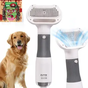744110655452 HYCL67 Zupox Dog Hair Dryer Brush Shedding Slick