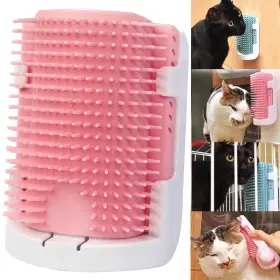 109490875135 IHOO Cat Groomer Wall Corner Massage Comb Brush