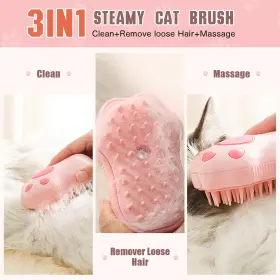 721545722454 IKIMI Lorsou Steamy Cat Brush Electric Steam #2