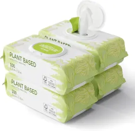 IHW-PB400-UN IMMHABI Unscented Dog Wipes Paws Butt Plant Pets