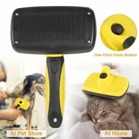 635028907606 IMOUNTEK Undercoat Cleaning Dog Slicker Brush #2
